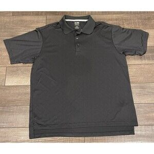 Adidas Climacool Golf Polo Shirt Short Sleeve Black Men's Large